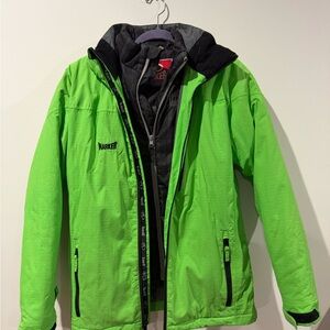 Marker Kids Neon Green Ski Jacket